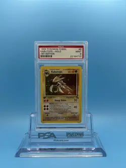 1999 Pokemon PSA 9 Kabutops 9/62 Fossil Holo First Edition - Image 3