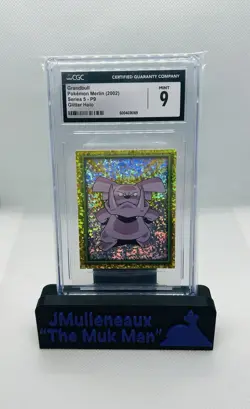 2002 Pokémon Grandbull Merlin Series 5 GOLD  Holo Sticker CGC 9 - Image 3
