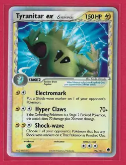 Tyranitar Ex Delta Species Dragon Frontiers Holo 99/101 2006 Rare Pokémon - Image 8