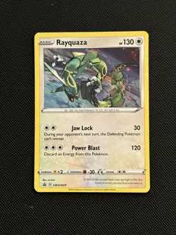 Rayquaza SWSH029 Pokémon Black Star Promo Cosmos Holo Crown Zenith Variant C - Image 2