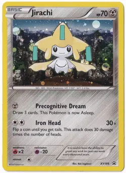 EBAY LIVE AUCTION Pokémon TCG XY Promo Jirachi XY195 #1 - Image 1