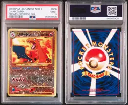 2000 Pokemon Japanese Neo 2 Charizard Swirl Promo - Reverse Foil Mint 9 #006 - Image 2
