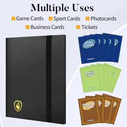 Heavy Duty Card Binder, Fabmaker 9 Pocket Trading Card Binder Holds 360 Cards, S - Image 3