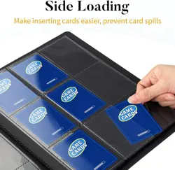 Heavy Duty Card Binder, Fabmaker 9 Pocket Trading Card Binder Holds 360 Cards, S - Image 5