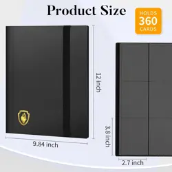 Heavy Duty Card Binder, Fabmaker 9 Pocket Trading Card Binder Holds 360 Cards, S - Image 6