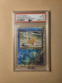 2002 POKEMON LEGENDARY COLLECTION #52 MAGIKARP-REVERSE FOIL PSA 4 - Image 3