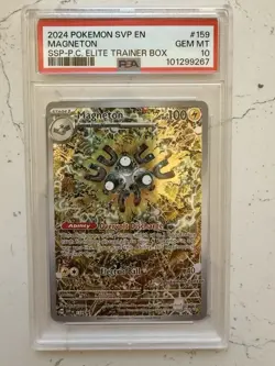 PSA 10 Magneton SVP 159 Surging Sparks Pokemon Center ETB Stamped Promo - Image 1