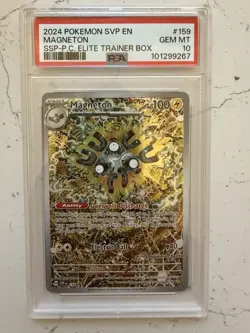 PSA 10 Magneton SVP 159 Surging Sparks Pokemon Center ETB Stamped Promo - Image 3