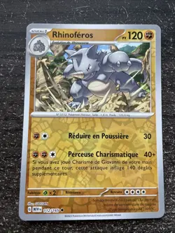 RHINOFEROS REVERSE - POKEMON 112/165 EV3.5 SCARLET AND PURPLE MEW 151 NEW FR - Image 1