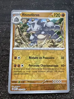 RHINOFEROS REVERSE - POKEMON 112/165 EV3.5 SCARLET AND PURPLE MEW 151 NEW FR - Image 3