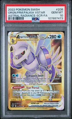 Origin Forme Palkia Vstar 208/189 Pokemon Astral Radiance PSA 10 - Image 1