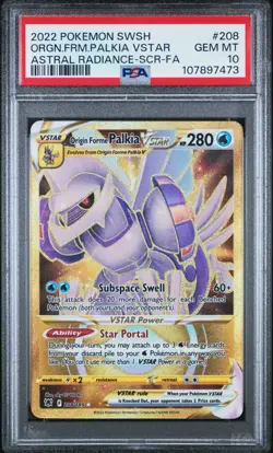 Origin Forme Palkia Vstar 208/189 Pokemon Astral Radiance PSA 10 - Image 3