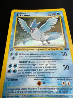 Pokemon Articuno 2/62 Fossil Rare Holo First Edition Wizards ITA Vintage Cards - Image 4
