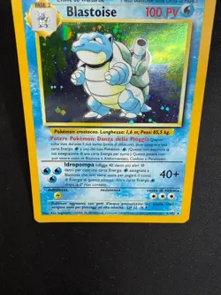 Pokemon Blastoise 2/102 Base Set Rare Holo Unlimited Wizards ITA Vintage Card - Image 3