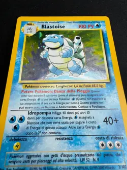 Pokemon Blastoise 2/102 Base Set Rare Holo Unlimited Wizards ITA Vintage Card - Image 4
