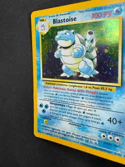 Pokemon Blastoise 2/102 Base Set Rare Holo Unlimited Wizards ITA Vintage Card - Image 6