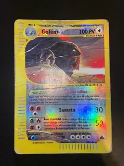 Pokemon - Golem Crystal - Skyridge - Holo Reverse - Italian- 148/144 -POOR - Image 2