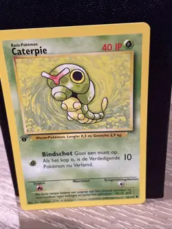 Caterpie 45/102 Base Set NM DUTCH Pokémon Free Ship - Image 1