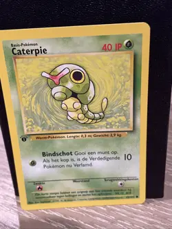 Caterpie 45/102 Base Set NM DUTCH Pokémon Free Ship - Image 2