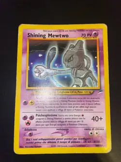 Pokemon Card Shining Mewtwo 109/105 Neo Destiny Set ITA Played Condition - Image 1