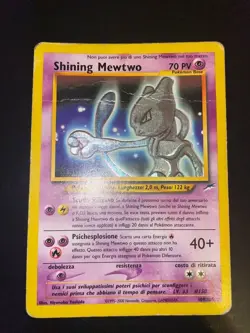 Pokemon Card Shining Mewtwo 109/105 Neo Destiny Set ITA Played Condition - Image 2