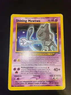 Pokemon Card Shining Mewtwo 109/105 Neo Destiny Set ITA Played Condition - Image 5