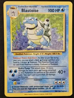 Blastoise 003/034 CLB Classic Collection Exclusive Holo Pokémon TCG 2023 NM - Image 1