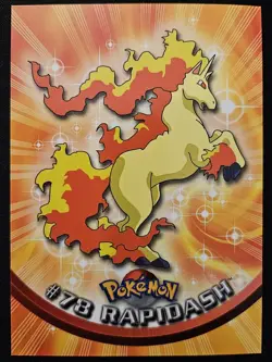 Rapidash #78 Topps Blue Label TV Animation Edition Non Holo Pokémon TCG 1999 NM - Image 1