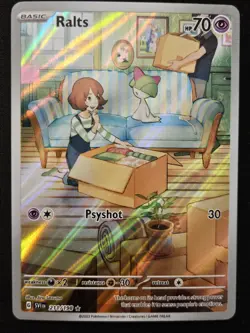 Ralts 211/198 Scarlet & Violet Full Art Illustration Rare Holo Pokémon 2023 NM - Image 3