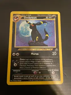 Pokemon Card Umbreon 13/75 ITA Set Neo Discovery Holo Excellent Condition - Image 6