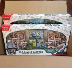 Pokemon Scarlet & Violet 151 Blooming Waters Premium Collection LOT OF 2 IN-HAND - Image 1