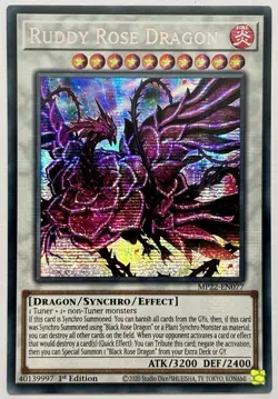 MP22-EN077 Ruddy Rose Dragon - Secret Rare 1st Edition Near Mint YuGiOh Card - Image 1