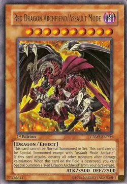 Yugioh! MP Red Dragon Archfiend/Assault Mode - CRMS-EN004 - Ultra Rare - Unlimit - Image 1
