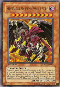 Yugioh! MP Red Dragon Archfiend/Assault Mode - CRMS-EN004 - Ultra Rare - Unlimit - Image 2