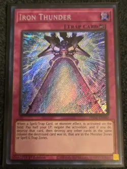 Yugioh Iron Thunder PHNI-EN080 1st Edition Secret Rare NM  - Image 1