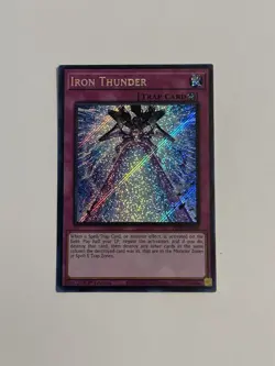 Yu-Gi-Oh! Iron Thunder PHNI-EN080 1st Edition Secret Rare - Image 1