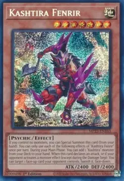 Lightly Played Kashtira Fenrir - MP23-EN163 - Prismatic Secret Rare - 1st Editio - Image 1