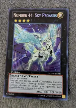 NUMH-EN028 Number 44: Sky Pegasus Ultra Rare 1st Edition NM Yugioh - Image 2