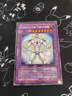 Yugioh - Elemental Hero Terra Firma PP02-EN009 NM Unlimited Secret Rare - Image 2