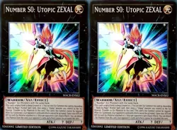 Yu-Gi-Oh! TCG MACR-ENSE2 Number S0: Utopic Zexal (x2 copies)-Super Rare-LIMITED - Image 1
