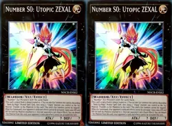Yu-Gi-Oh! TCG MACR-ENSE2 Number S0: Utopic Zexal (x2 copies)-Super Rare-LIMITED - Image 2
