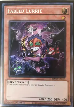 Yu-Gi-Oh! TCG Fabled Lurrie BLMM-EN104 Secret Rare 1st Edition Near Mint - Image 1