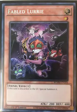 Yu-Gi-Oh! TCG Fabled Lurrie BLMM-EN104 Secret Rare 1st Edition Near Mint - Image 2