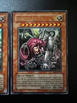 Theinen, Andro, Teleia Sphinx Set EP1-EN001-3 Ultra Rare Moderate Play Yugioh - Image 4
