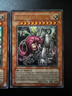 Theinen, Andro, Teleia Sphinx Set EP1-EN001-3 Ultra Rare Moderate Play Yugioh - Image 8
