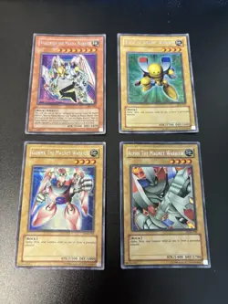 Yugioh Alpha Beta Gamma Magnet Warrior DOR-001 002 003 Secret Rare Promo Set HP - Image 1