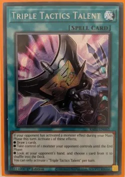 YuGiOh Triple Tactics Talent Secret Rare 1st Edition RA01-EN063 - Image 2