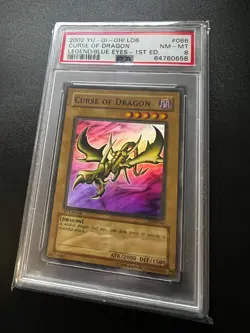 Curse of Dragon LOB-066 Super Rare 1st Edition PSA 8 Near Mint Yugioh - Image 10