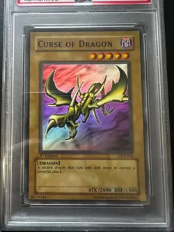 Curse of Dragon LOB-066 Super Rare 1st Edition PSA 8 Near Mint Yugioh - Image 3