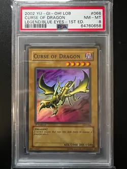 Curse of Dragon LOB-066 Super Rare 1st Edition PSA 8 Near Mint Yugioh - Image 7